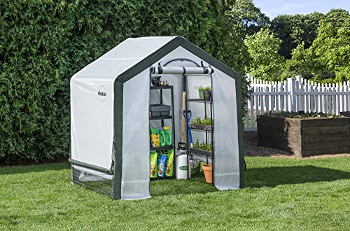 Miracle-Gro 6' x 4' x 6' All-Season Indoor/Outdoor Backyard Garden Greenhouse and Compact Waterproof Plant Shelter, Translucent