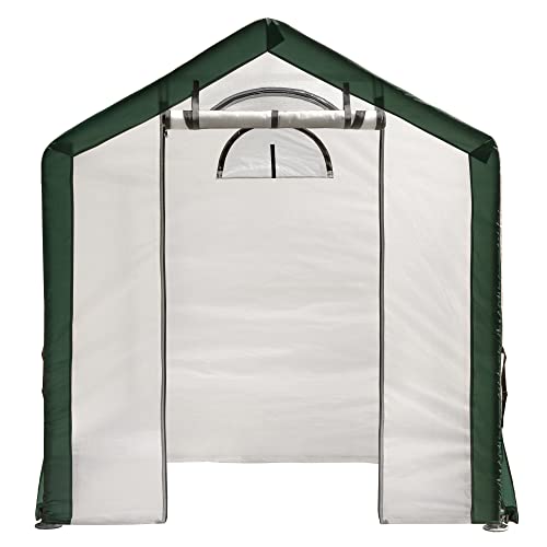 Miracle-Gro 6' x 4' x 6' All-Season Indoor/Outdoor Backyard Garden Greenhouse and Compact Waterproof Plant Shelter, Translucent