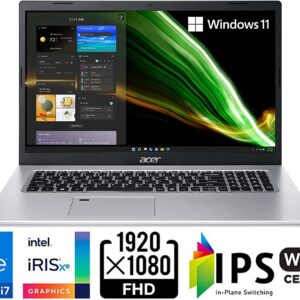 acer Aspire 5 15.6" FHD IPS Laptop for Student & Business, 11th Gen Intel i3-1115G4 Upto 4.1GHz (Beat i5-1035G4), WiFi 6, Amazon Alexa, Windows 11 S (8GB|128GB SSD)