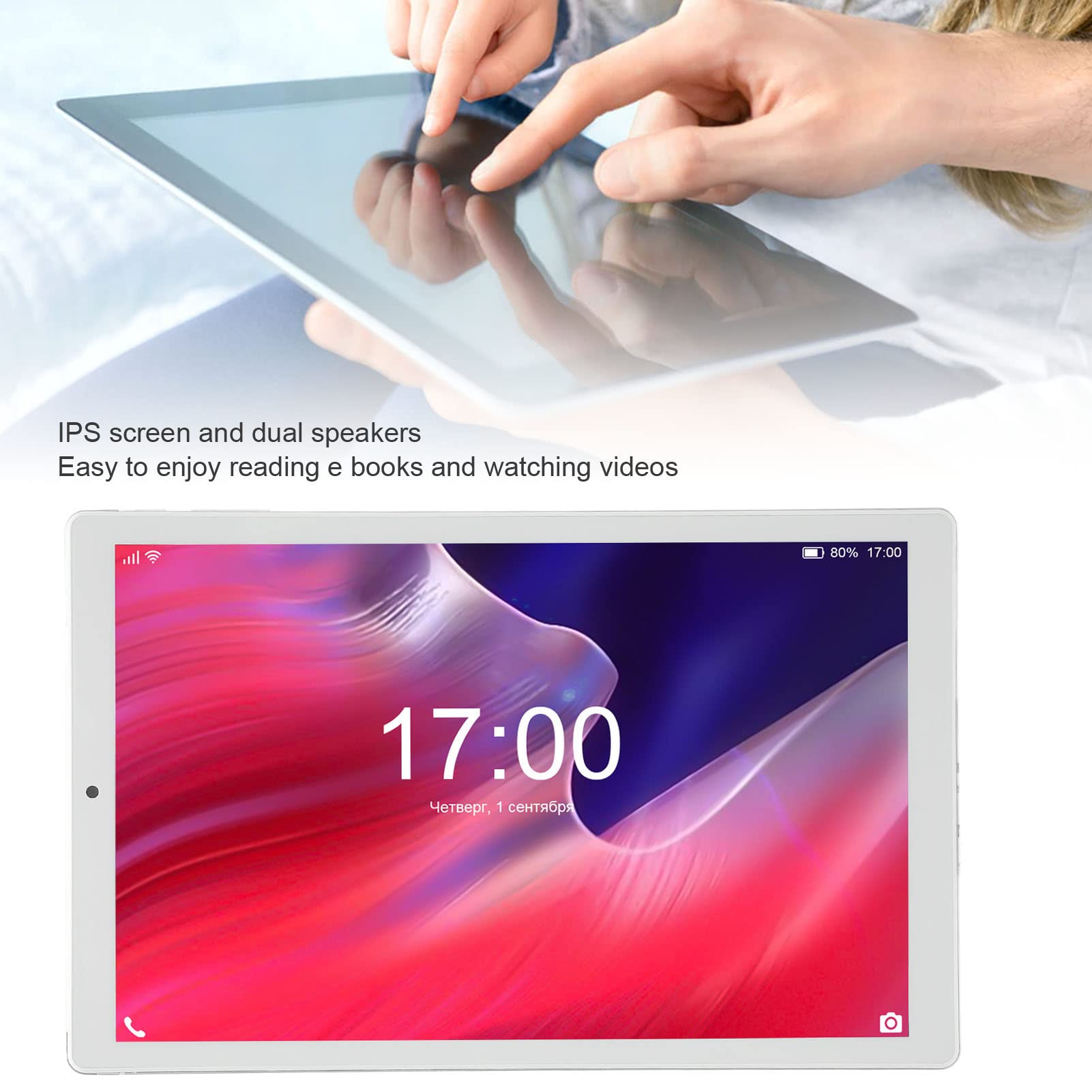 GOWENIC 10 Inch Tablets for Android 11, MT6592 Octa Core Processor, 3GB RAM 64GB ROM, Dual SIM 3G Call Tablet with 8MP Dual Camera, IPS HD Large Screen, 128GB Expand Memory