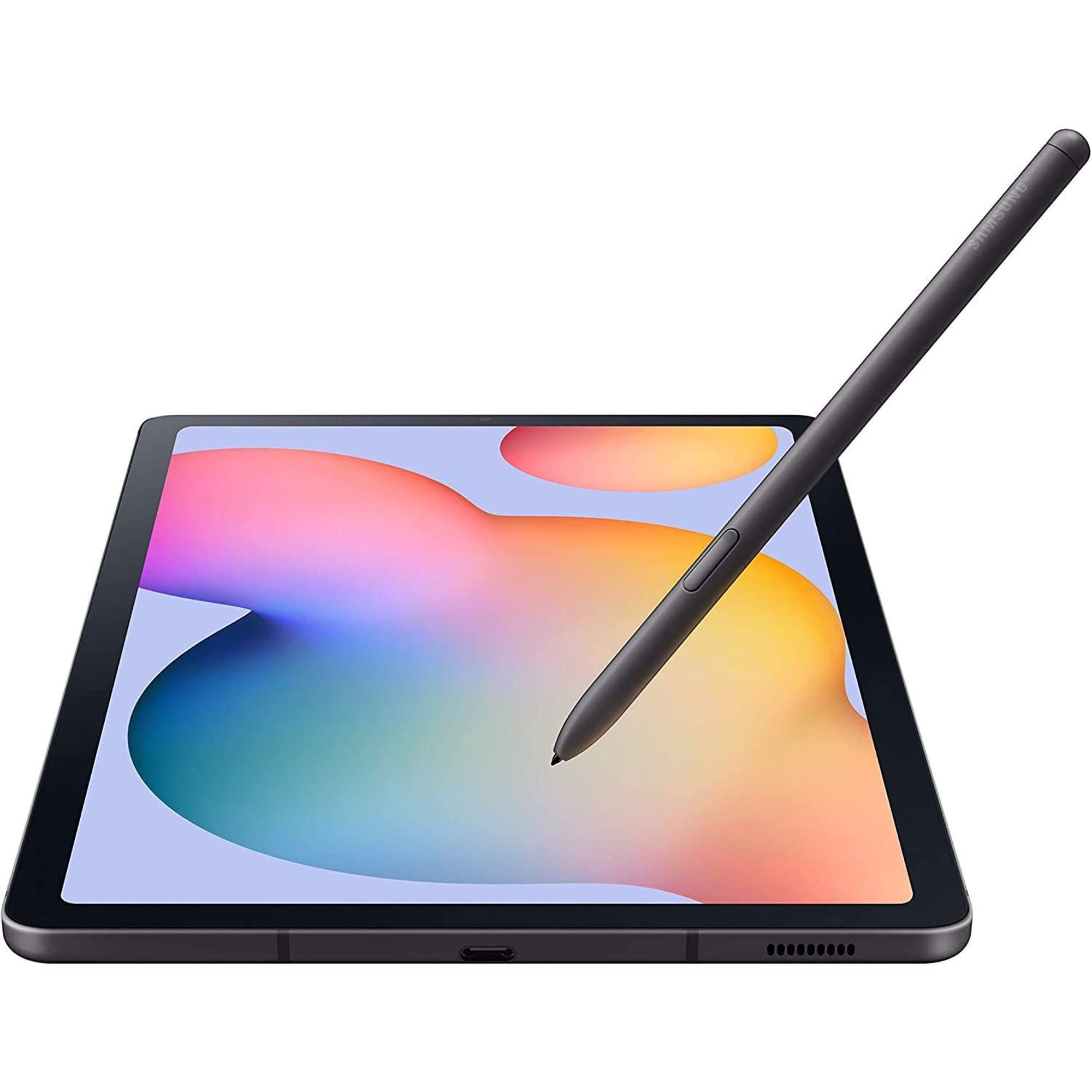 SAMSUNG Galaxy Tab S6 Lite 10.4'' (2000x1200) WiFi Tablet Bundle, 4GB RAM, 64GB Storage, Bluetooth, Android 10, S Pen, Tablet Cover + Accessories