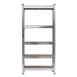 Garage Shelving Heavy Duty, 59" Garage Storage Shelves Heavy Duty Shelving, Adjustable 5-Tier MDF Shelves for Storage, Garage Shelves, Basement Shelving Utility Shelf Rack, 59" H*30" W*12" D