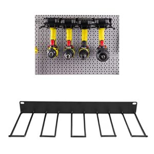 Power Tool Organizer, Larger Capacity Drill Holder Wall Mount, Heavy Duty Garage Tool Organizer and Storage, Tool Storage Rack for Garage Pegboard, Cordless Drill Charging Station, 1 Layer