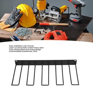 Power Tool Organizer, Larger Capacity Drill Holder Wall Mount, Heavy Duty Garage Tool Organizer and Storage, Tool Storage Rack for Garage Pegboard, Cordless Drill Charging Station, 1 Layer