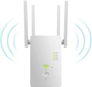 2023 wifi extender, wifi extenders signal booster for home covers up to 8000 sq. ft and 40 devices, dual band 2.4g/5g 1200mbps wireless internet repeater and signal amplifier easy setup