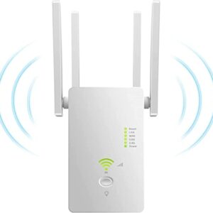 2023 WiFi Extender, WiFi Extenders Signal Booster for Home Covers Up to 8000 Sq. Ft and 40 Devices, Dual Band 2.4G/5G 1200Mbps Wireless Internet Repeater and Signal Amplifier Easy Setup