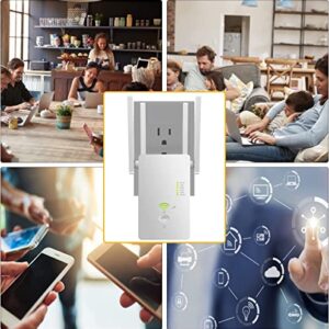 2023 WiFi Extender, WiFi Extenders Signal Booster for Home Covers Up to 8000 Sq. Ft and 40 Devices, Dual Band 2.4G/5G 1200Mbps Wireless Internet Repeater and Signal Amplifier Easy Setup