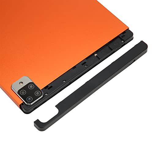 ciciglow 10 Inch IPS Tablet, Cheap Tablet for Kids, 4GB RAM 64GB ROM, 5MP+8MP Camera, 8 Core CPU, 5G WiFi, 5000mAh, GPS, Bluetooth (Orange)