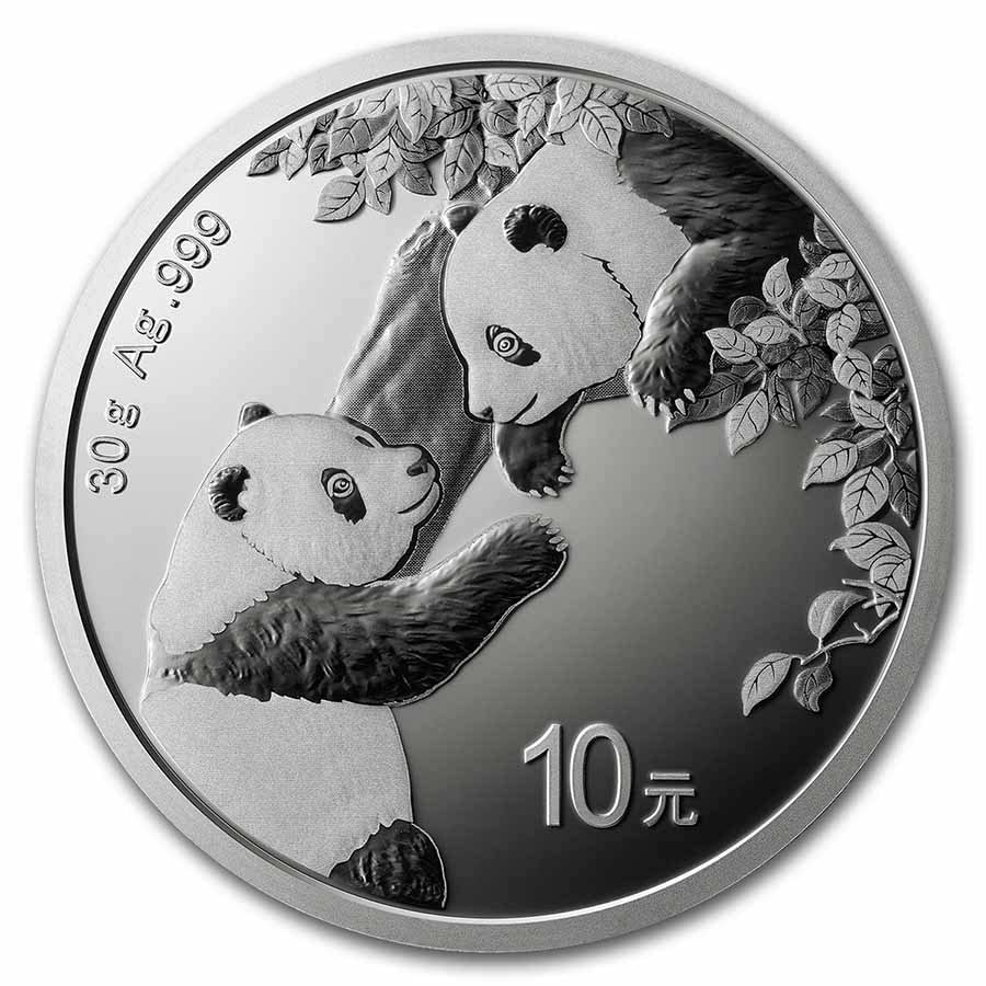 2023 CN 30 g Silver Panda ¥10 Coin Gem BU Yuan Uncirculated
