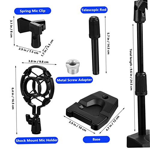 Mikinona microphone stand cell phone kickstand desktop phone holder stand desk shelf stand desk mic rack podcast mic stand microphone fix stands microphone holders snowball plastic lifting