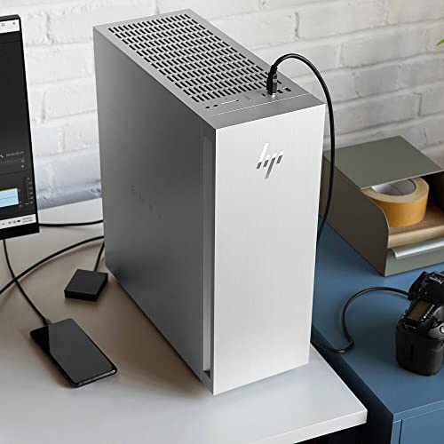 HP Envy TE02 Gaming Desktop Computer - 12th Gen Intel Core i7-12700K 12-Core up to 5.00 GHz Processor, 64GB DDR4 RAM, 512GB NVMe SSD + 8TB HDD, GeForce RTX 3070 8GB GDDR6 Graphics, Windows 11 Home