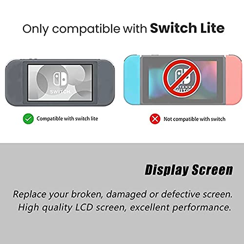 KOSDFOGE LCD Display Screen, Replacement Glass LCD Display Screen Repair Parts Fit for Switch Lite Game Console