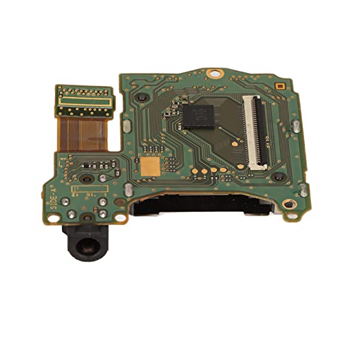 DAUERHAFT Game Cartridge Socket Board, Professional Game Host Cartridge Card Slot Prevent with 3.5mm Headphone Jack for Repairing
