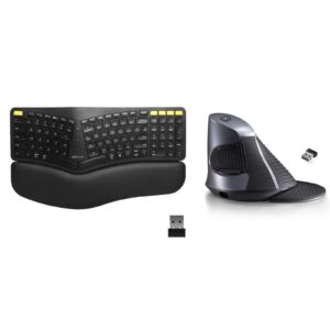 delux wireless ergo keyboard with backlit gm902pro and vertical mouse m618ggx