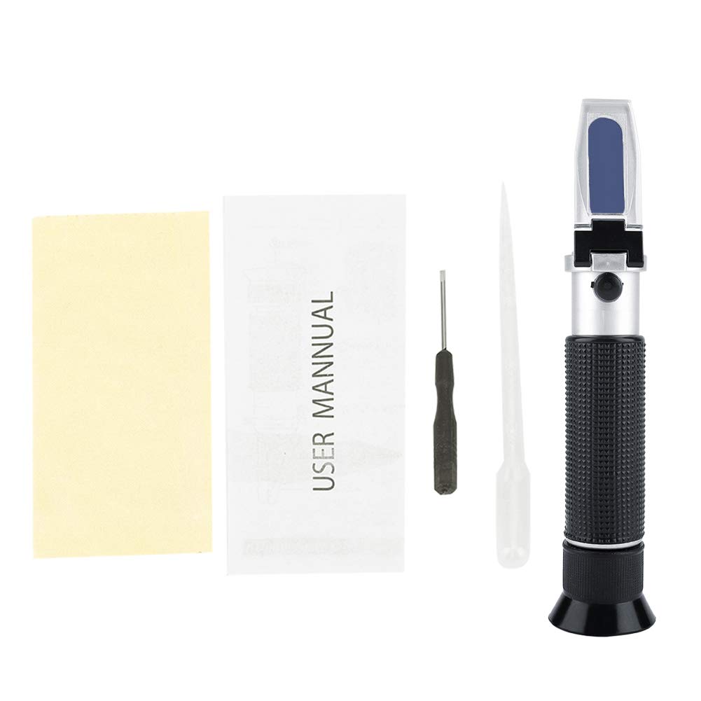 Estink Brix Refractometer, Professional 0~10% Brix Refractometer Portable Jam Beer Milk Fruit Juice Sugar Tester Meter for Beer, Fruit Juice, Milk, Jam, Honey