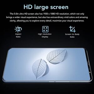 5.0 Inch Smartphones for Android 11.0-1920x1080 HD Touch Screen, Unlocked Cell Phone with Octa Core Processor, 2.4G and 5G WiFi, 5MP + 8MP, 4800mAh Long Lasting Battery