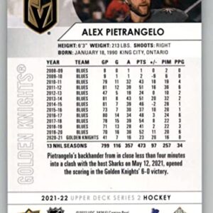 Hockey Trading Card NHL 2021-22 Upper Deck #432 Alex Pietrangelo NM Near Mint