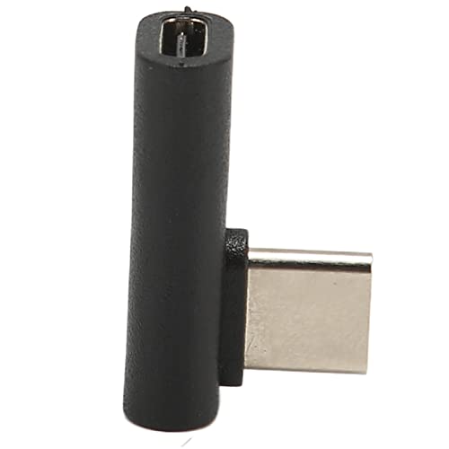 DAUERHAFT USB C Right Angle Adapter, 10Gbps 90 Degree USB C Male to USB C Female Adapter for Laptop