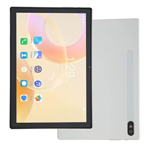 rosvola office tablet, white 10 inch tablet 7000mah 5g wifi for business (us plug)