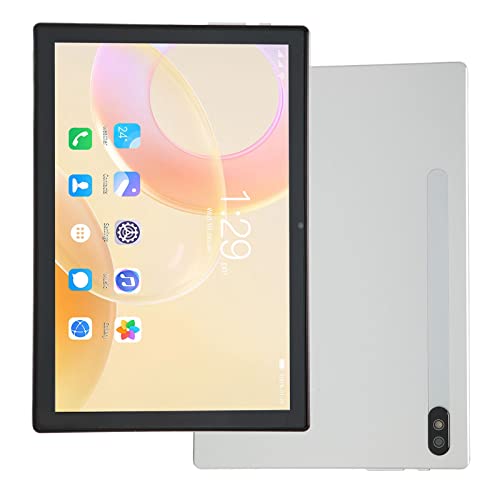 Rosvola Office Tablet, White 10 Inch Tablet 7000mAh 5G WiFi for Business (US Plug)