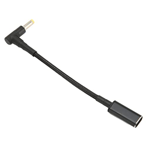 DAUERHAFT USB Type C Female to 4.8x1.7mm Male Adapter Cable, Portable Practical Convenient PD Power Adapter PD E Mark Chip for Office