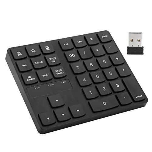 Yinuoday Mini Numeric Keypad 35 Keys 2. 4G Wireless Ultra Slim Portable Keyboard Computer Supplies or Laptop, Desktop, PC, Notebook