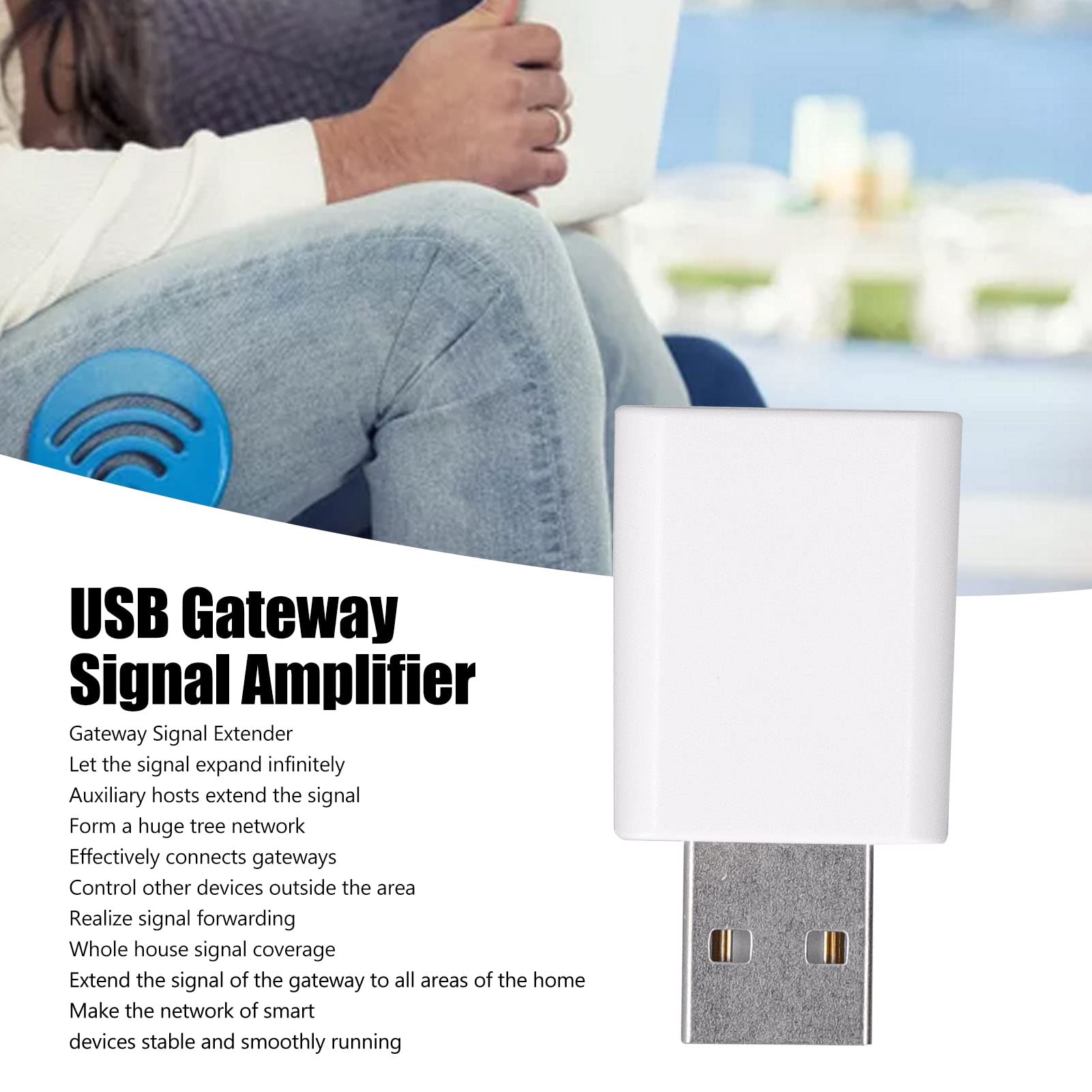 USB Gateway Repeater, Portable Gateway Signal Booster, Gateway Extenders Signal Booster for Home