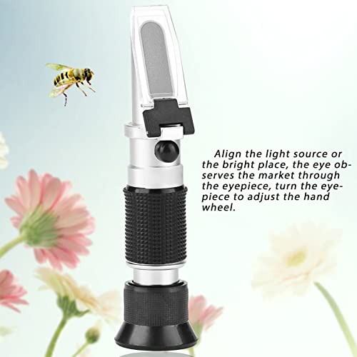 OKJHFD Honey Refractometer 58-90% Sugar Content Beekeeping Portable Refractometer Honey Concentration Meter for Honey Moisture, Condensed Milk, Sugar Syrup