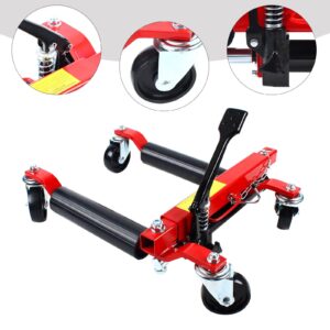 2T Hydraulic Car Wheel Dolly, 1500lbs Capacity Car Dolly Dolly Hoist Tool, Vehicle Positioning Hydraulic Tire Jack