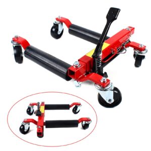 2T Hydraulic Car Wheel Dolly, 1500lbs Capacity Car Dolly Dolly Hoist Tool, Vehicle Positioning Hydraulic Tire Jack