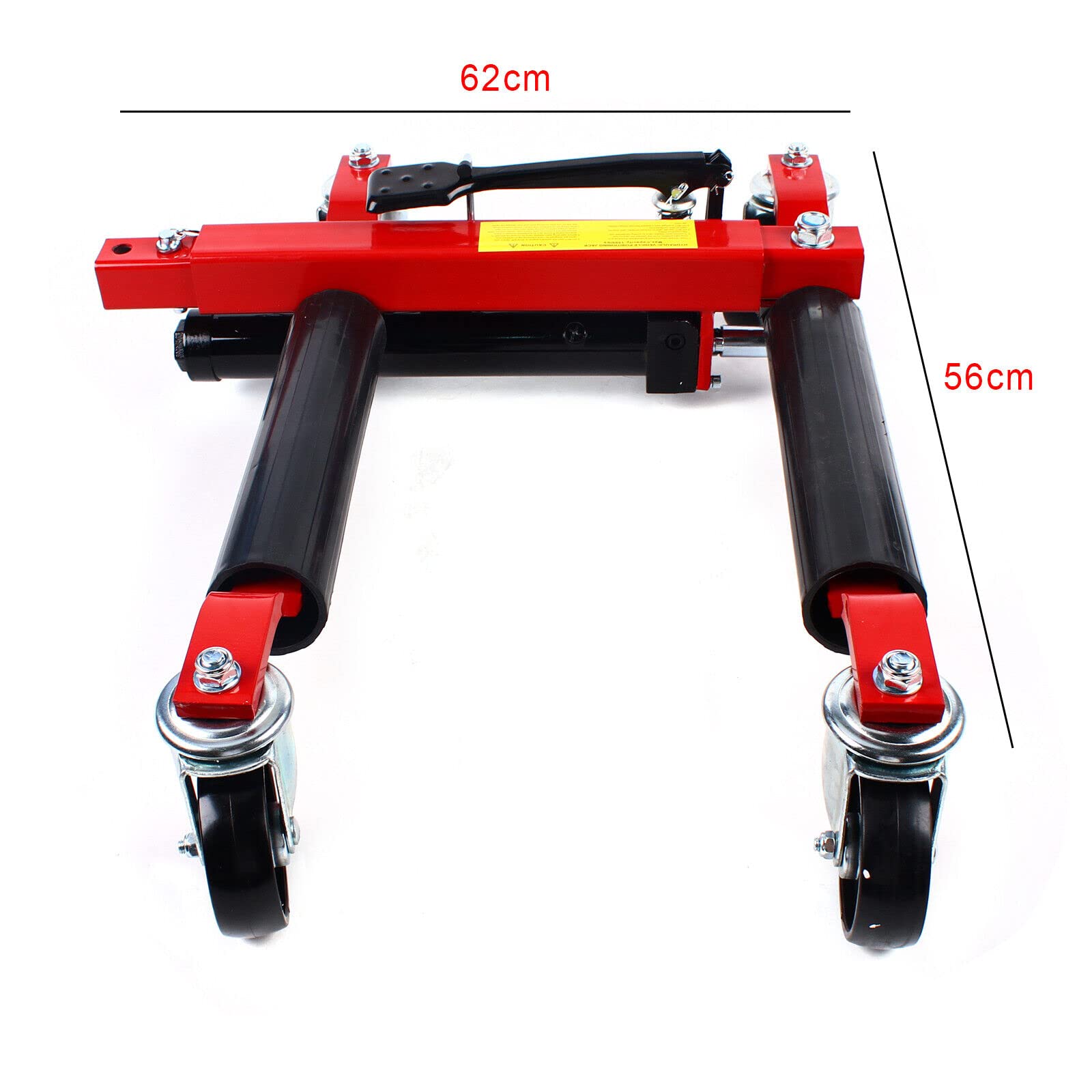 2T Hydraulic Car Wheel Dolly, 1500lbs Capacity Car Dolly Dolly Hoist Tool, Vehicle Positioning Hydraulic Tire Jack