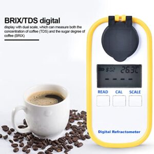 Coffee Refractometer, Deosdum Refraktometer DR701 Digital Display Coffee Concentration Meter Sugar Tester Brix/TDS Measuring Tool Brix Refractometer Digital