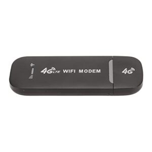 4G LTE USB WiFi Router, Mobile WiFi Hotspot Modem Dongle with SIM Card Slot, 150Mbps High Speed, 10 Users Sharing, Wireless Network Adapter for Phone Laptop Tablet