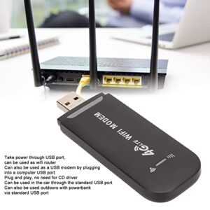 4G LTE USB WiFi Router, Mobile WiFi Hotspot Modem Dongle with SIM Card Slot, 150Mbps High Speed, 10 Users Sharing, Wireless Network Adapter for Phone Laptop Tablet