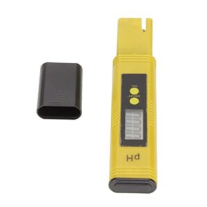 pen type ph meter, water quality tester  auto calibration  rust proof small portable with atc for  aquariums    for spas for swimming pools (yellow black)