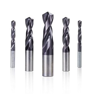 ALEYHA VAPO Coated Gun Drill Bit for CNC Lathe Machine Hole Cutter Twist Drill Metal Drill Tools,1.0mm