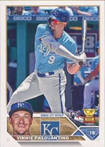 2023 topps #302 vinnie pasquantino nm-mt rc rookie kansas city royals baseball trading card mlb