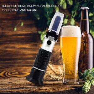 Refractometer Meter Gauge Brix Refractometer for Brewing Beer Wort Refractometer 0‑80% Wine Refractometer