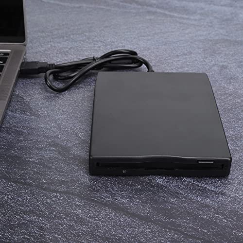 Portable Floppy Drive,plplaaoo 3.5-Inch Card Reader, USB Floppy Drive, Computer Accessory, External Removable, External Floppy Diskette Drive for Laptops Desktops and Notebooks