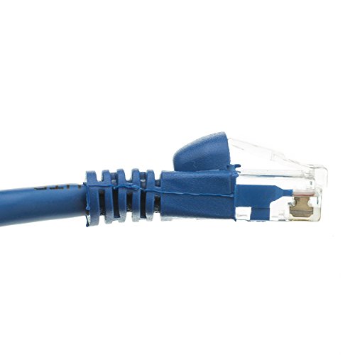 CABLYTIC (100 Pack Cat 6 Ethernet Cable 50 Feet Blue UTP Booted 50 FT Computer Network Cable, Internet Cable, Cat 6 Cable