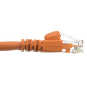 CABLYTIC (100 Pack Cat 6 Ethernet Cable 12 Feet Orange UTP Booted 12 FT Computer Network Cable, Internet Cable, Cat 6 Cable