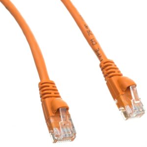 CABLYTIC (100 Pack Cat 6 Ethernet Cable 12 Feet Orange UTP Booted 12 FT Computer Network Cable, Internet Cable, Cat 6 Cable