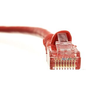 CABLYTIC (20 Pack Cat 6 Ethernet Cable 4 Feet Red UTP Booted 4 FT Computer Network Cable, Internet Cable, Cat 6 Cable