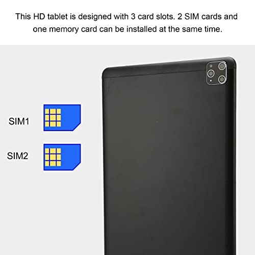 10.1 Inch Tablet, 100-240V 2MP Front 5MP Rear 4GB RAM 64GB ROM Tablet PC for Android 10 for Study (US Plug)
