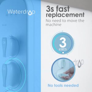 Waterdrop WD-G3-W Replacement Filter, Replacement for WD-G3-W Reverse Osmosis System, CF Filter + CB Filter + RO Filter, New Logo Design