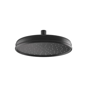 Kohler 13693-G-BL 13693-G-BL10 Traditional Round RAIN SHOWERHEAD, Matte Black