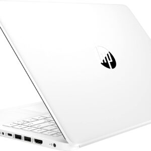 HP Stream 14inch HD Display, Intel Celeron Quad-Core Processor, 16GB DDR4 Memory, 128GB Storage (64GB eMMC+64GB Card),WiFi,Webcam,Bluetooth, Windows 11 S, Snow White (Renewed)