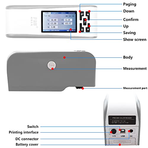 WF28 Color Meter Color Difference Meter Colorimeter