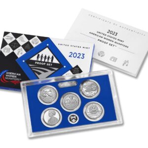 2023 S 2023 S Quarter Proof Set 5 Coin DCAM US Mint 23WP With Box and COA Quarter US Mint Proof