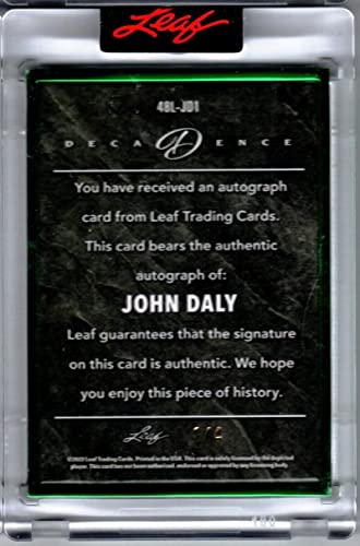 2022 Leaf Decadence Autograph #48L-JD1 John Daly AUTO 1/4 Golf Trading Card